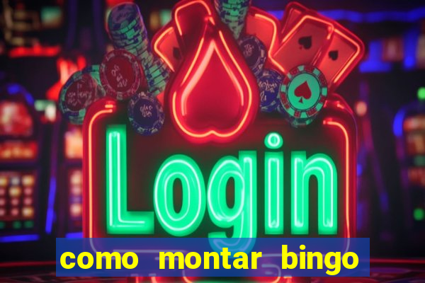 como montar bingo brinquedos toia